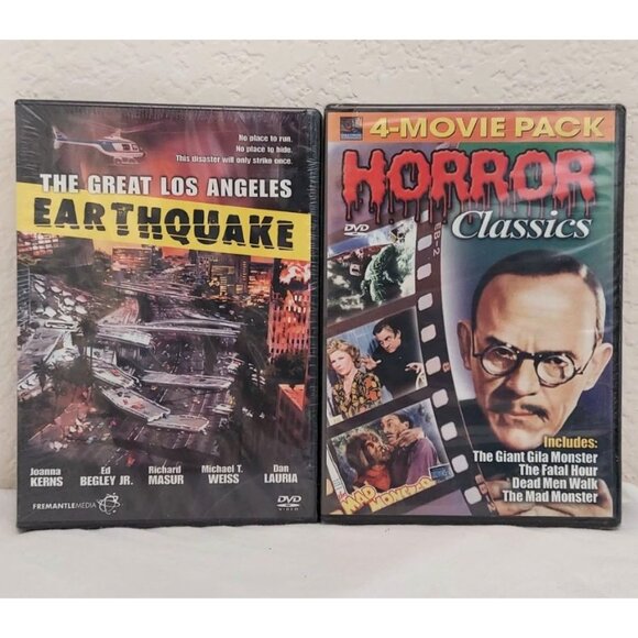 Horror Classics 4 Movie Pack Vol. 3, The Great Los Angeles Earthquake (2006) Lot - Picture 1 of 9